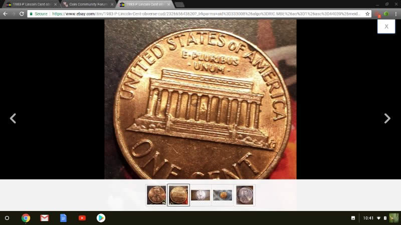Cool-1983-P-Lincoln-Cent-With-Cud-And-Broken-Die-Post-On-Ebay-It's-Legit
